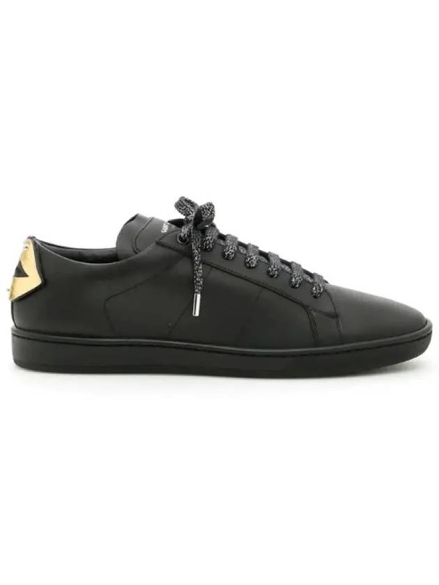Luxury Saint Laurent Trending 2025 Signature Court Classic Lips Leather Low Top Sneakers Black