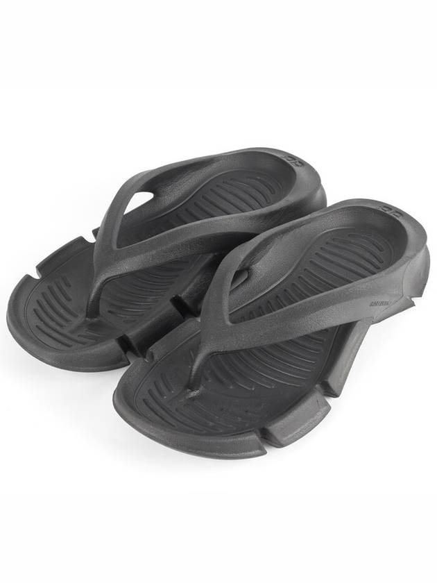 Luxury Balenciaga Trending 2025 Flip flop slippers black 36 230