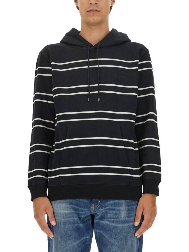 Luxury Saint Laurent Trending 2025 Stripe Hoodie Black