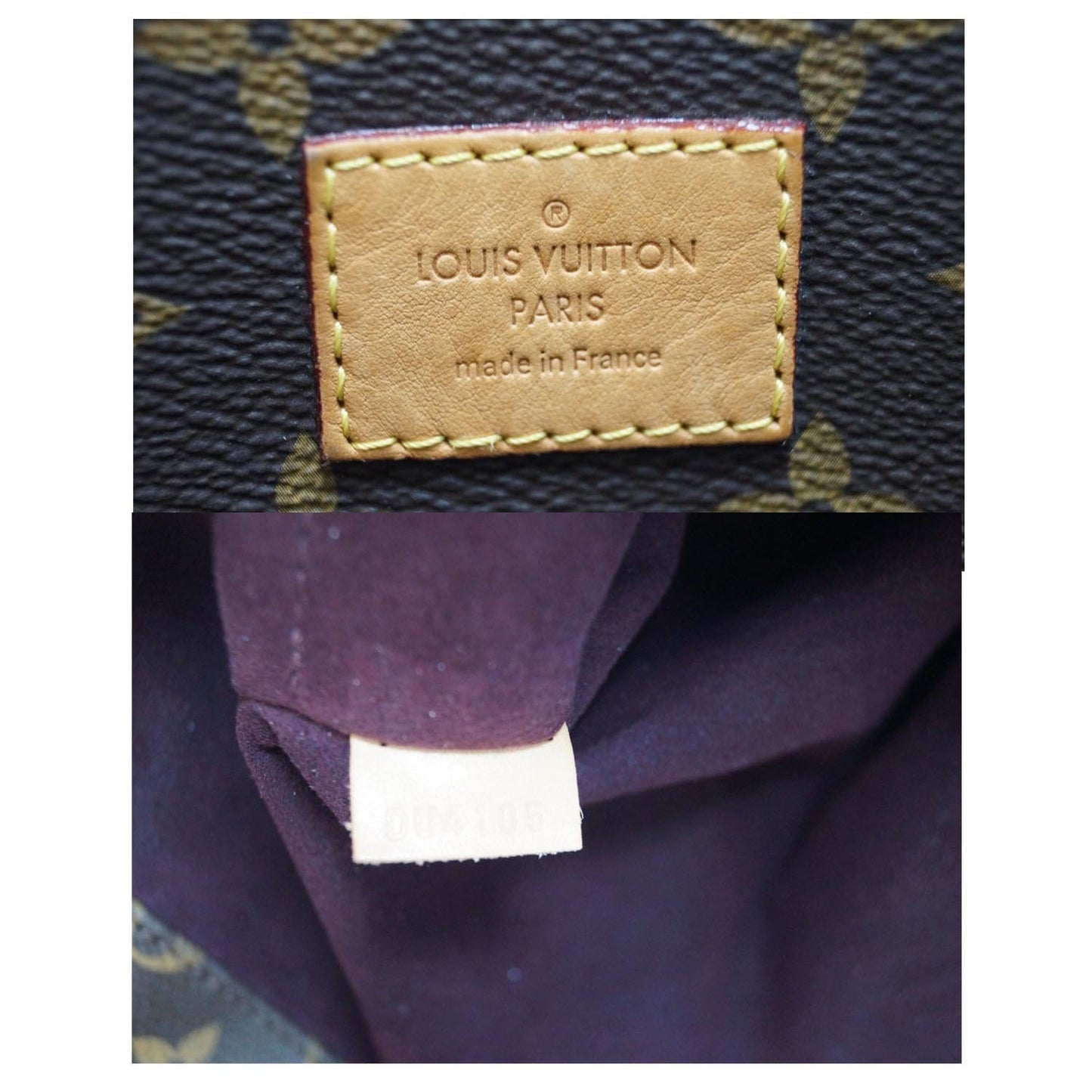 LOUIS VUITTON Melie Monogram Canvas Hobo Shoulder Bag Brown