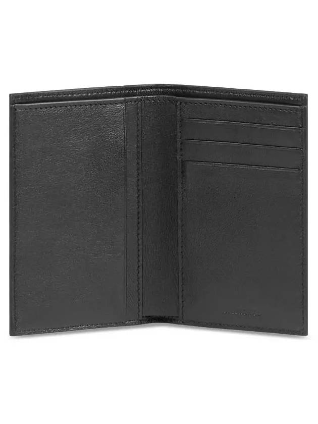 Luxury Balenciaga Trending 2025 Cash Vertical Half Wallet Black