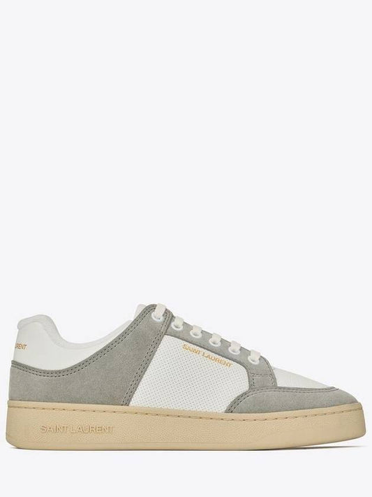Luxury Saint Laurent Trending 2025 SL 61 Suede Low Top Sneakers White