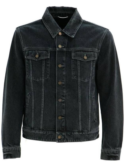 Luxury Saint Laurent Trending 2025 Pocket Denim Jacket Black