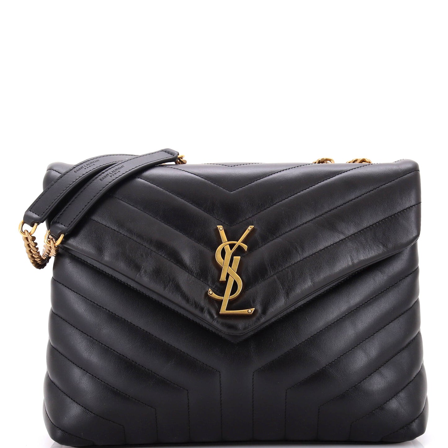 Luxury Saint Laurent Trending 2025 Loulou Shoulder Bag Matelasse Chevron Leather Medium