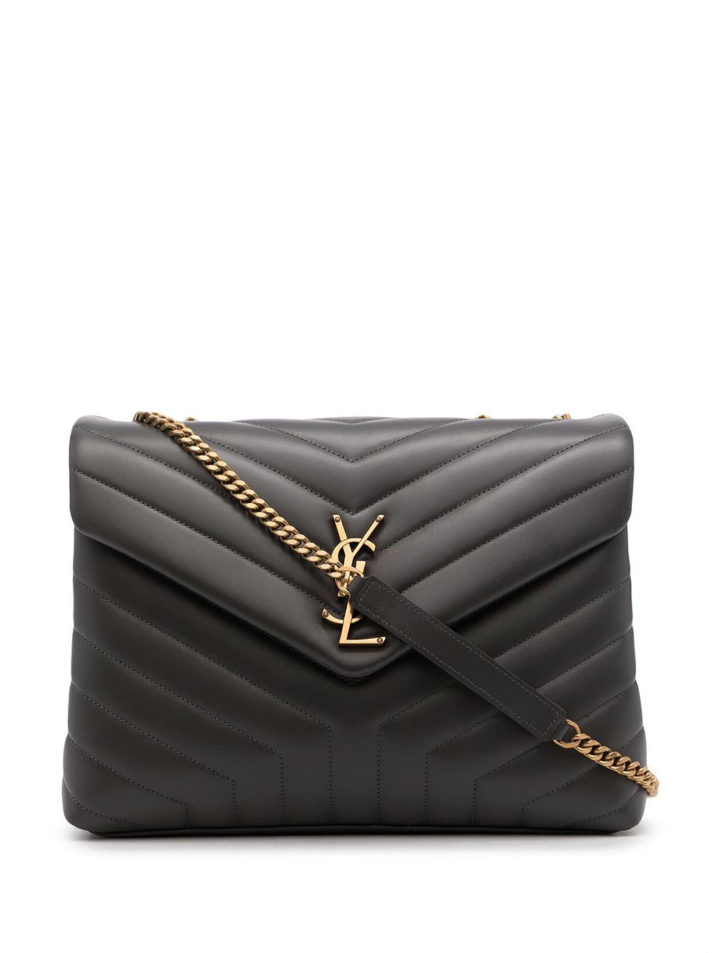 Luxury Saint Laurent Trending 2025 Women's Ysl Bo Mng Loulou M in Storm/Storm | 574946DV7271112