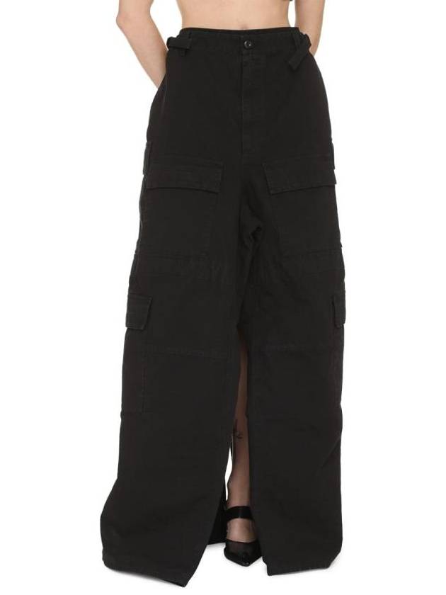 Luxury Balenciaga Trending 2025 Apron Cargo Pants A Line Skirt Black Black