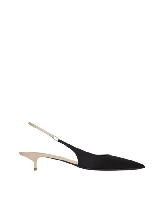 Luxury Saint Laurent Trending 2025 Women's Cherish Sling Back Pumps Heels Black