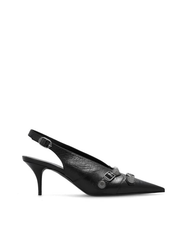 Luxury Balenciaga Trending 2025 Cagole Slingback Heels Black
