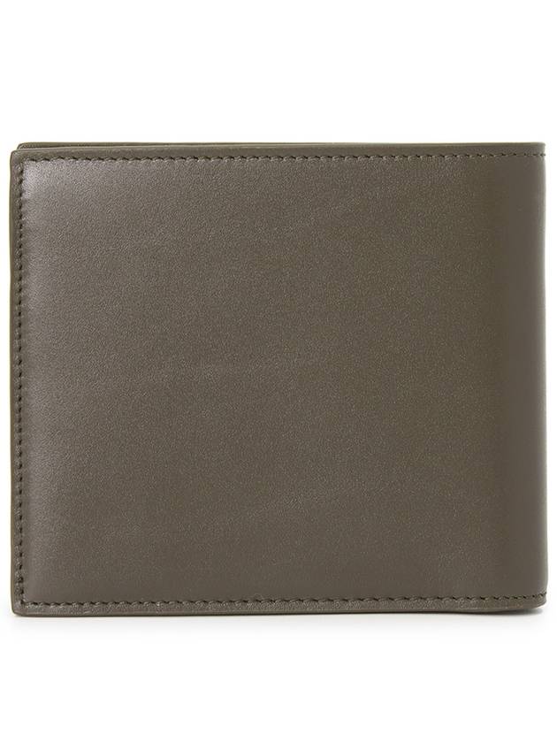 Luxury Saint Laurent Trending 2025 East West Leather Half Wallet Light Musk