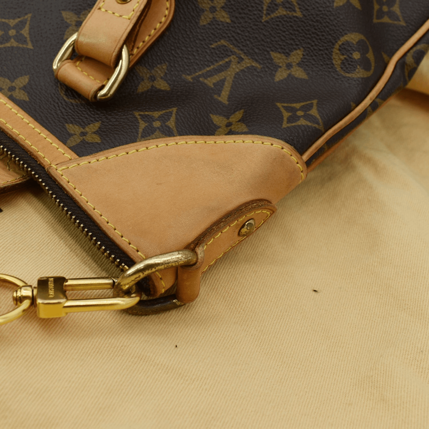 LOUIS VUITTON Odeon GM Monogram Canvas Shoulder Bag Brown