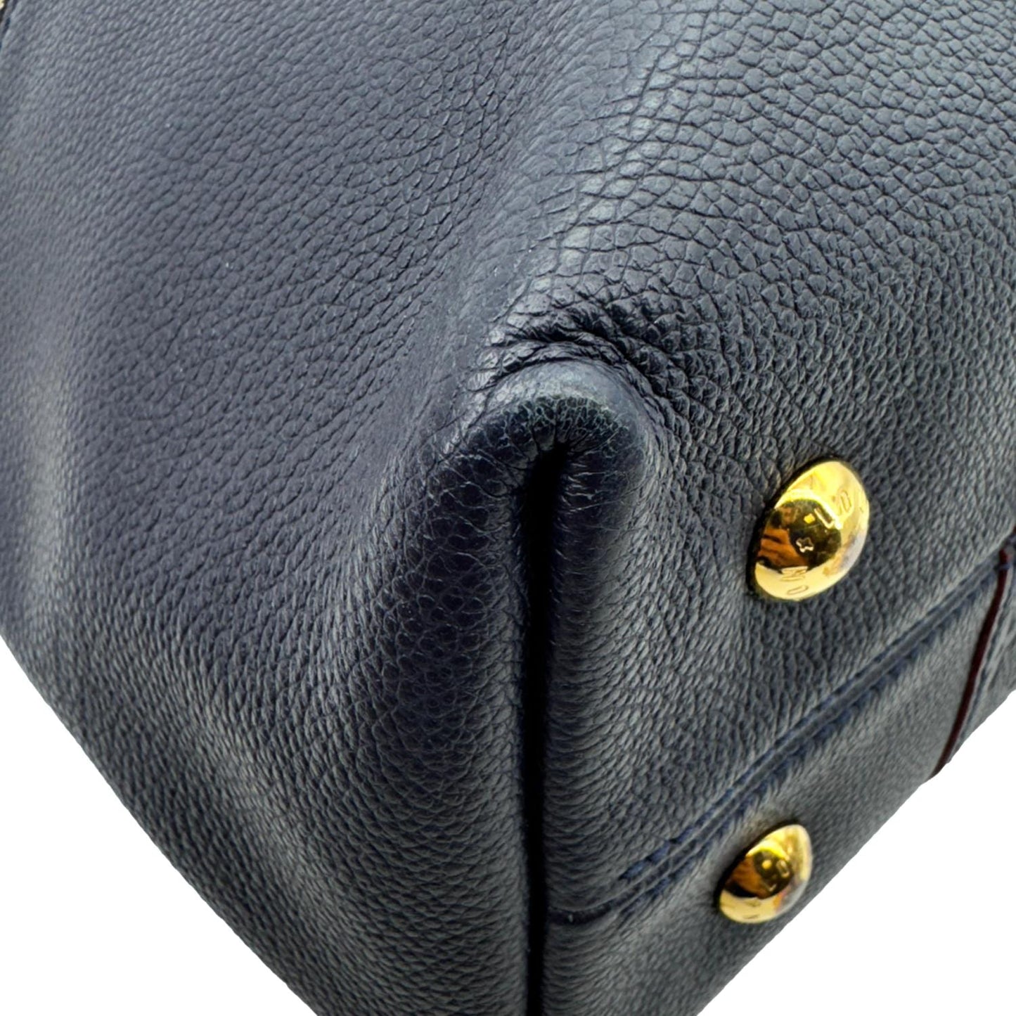 LOUIS VUITTON Melie Empreinte Leather Hobo Shoulder Bag Marine Rouge