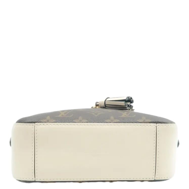 LOUIS VUITTON Saintonge Monogram Canvas Shoulder Bag Cream