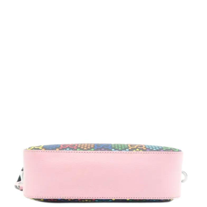 GUCCI Psychedelic GG Supreme Canvas Shoulder Bag Black 574886