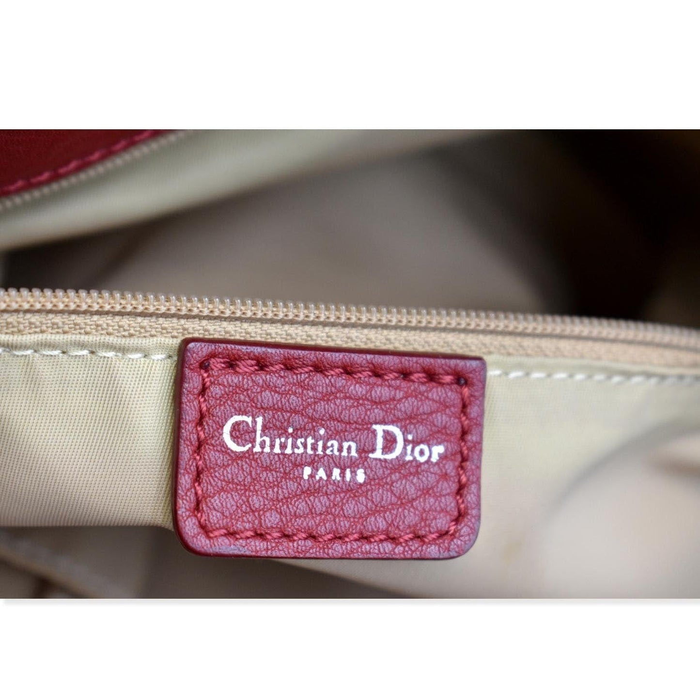CHRISTIAN DIOR Street Chic Trotter Monogram Canvas Tote Bag Brown