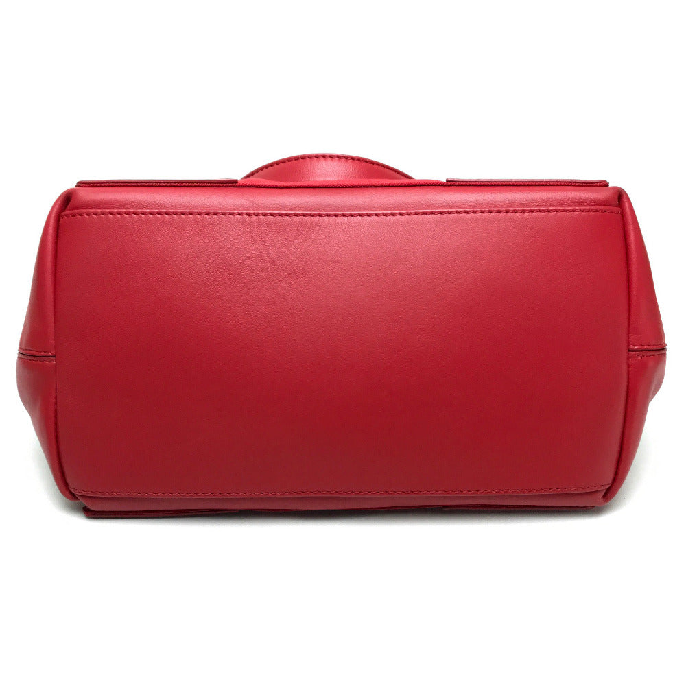 BALENCIAGA Shoulder Bag 339933 leather Red Navy kabas S Women