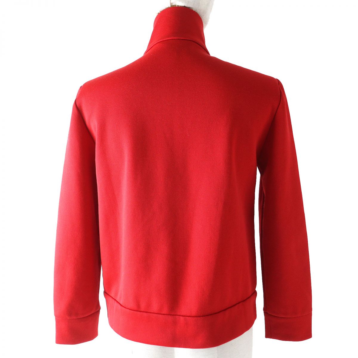 GUCCI Track jacket Outer: 51% polyester, Outer: 49% cotton, Part: 97% cotton, Part: 3% polyester, Part: 50% acrylic Red x green Women XS