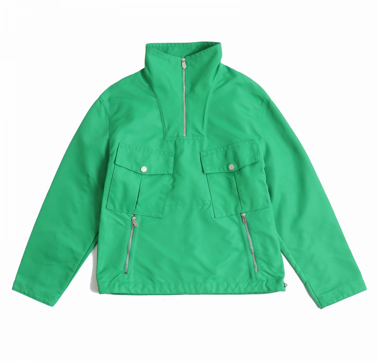 HERMES pullover Nylon green mens 46