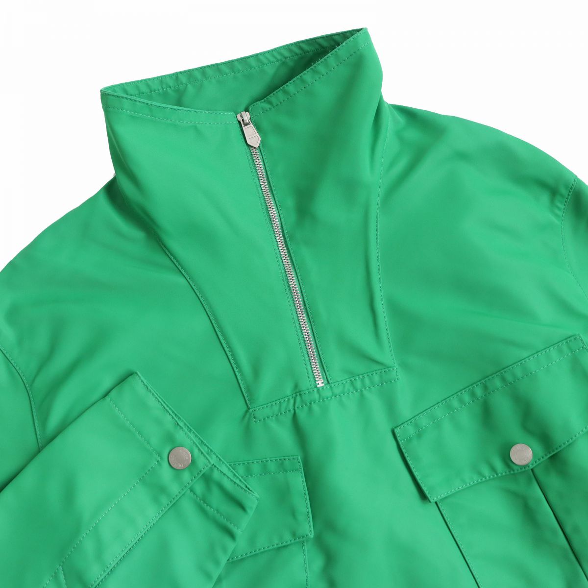 HERMES pullover Nylon green mens 46