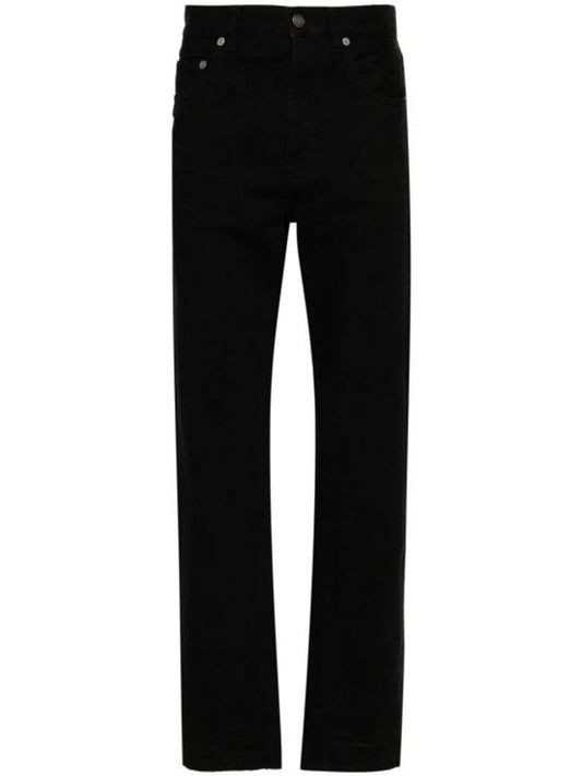 Luxury Saint Laurent Trending 2025 Denim Cotton Straight Jeans Black