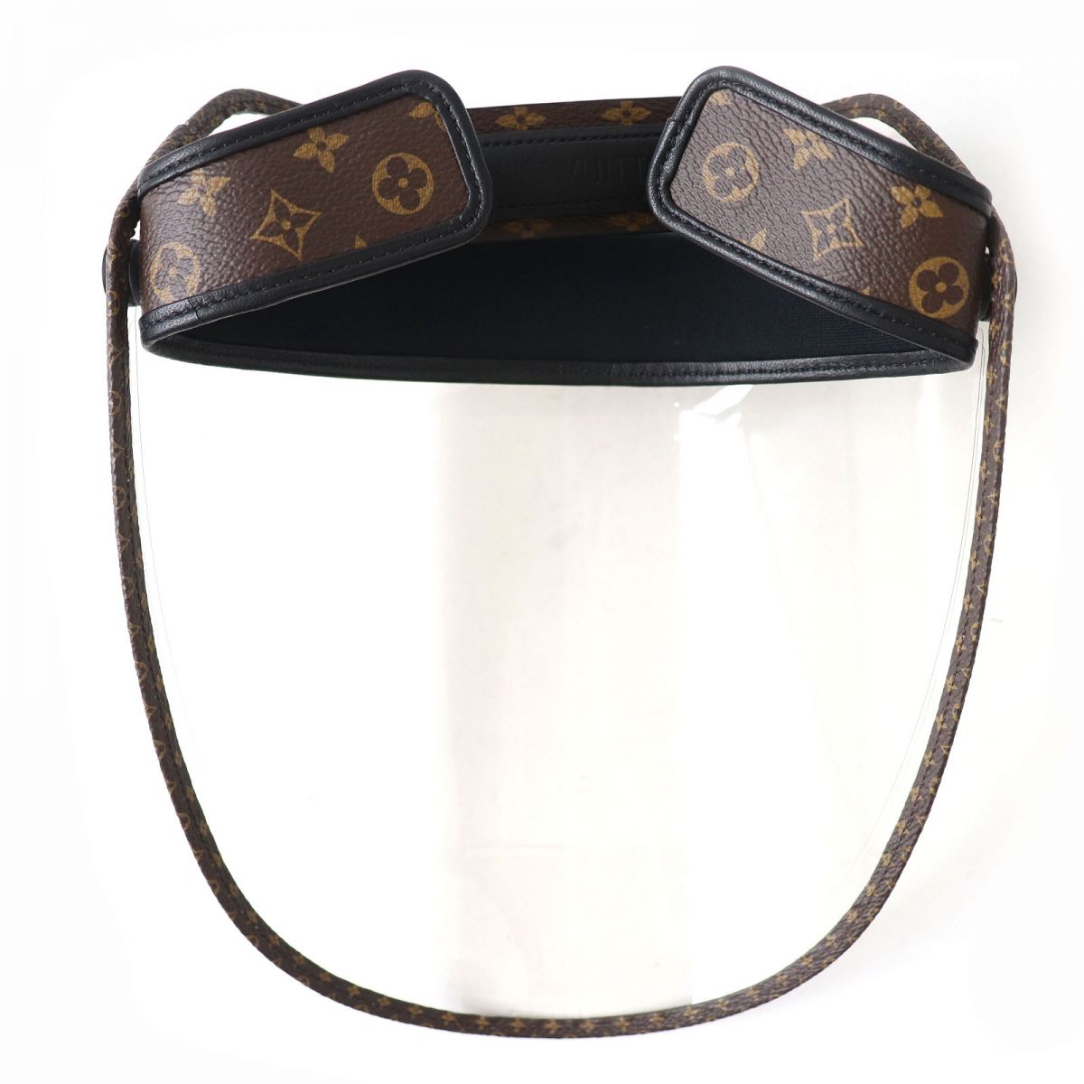 LOUIS VUITTON Sun visor M76727 PVC, Leather Clear x Dark Brown face shield Monogram Viger LV Shield Women