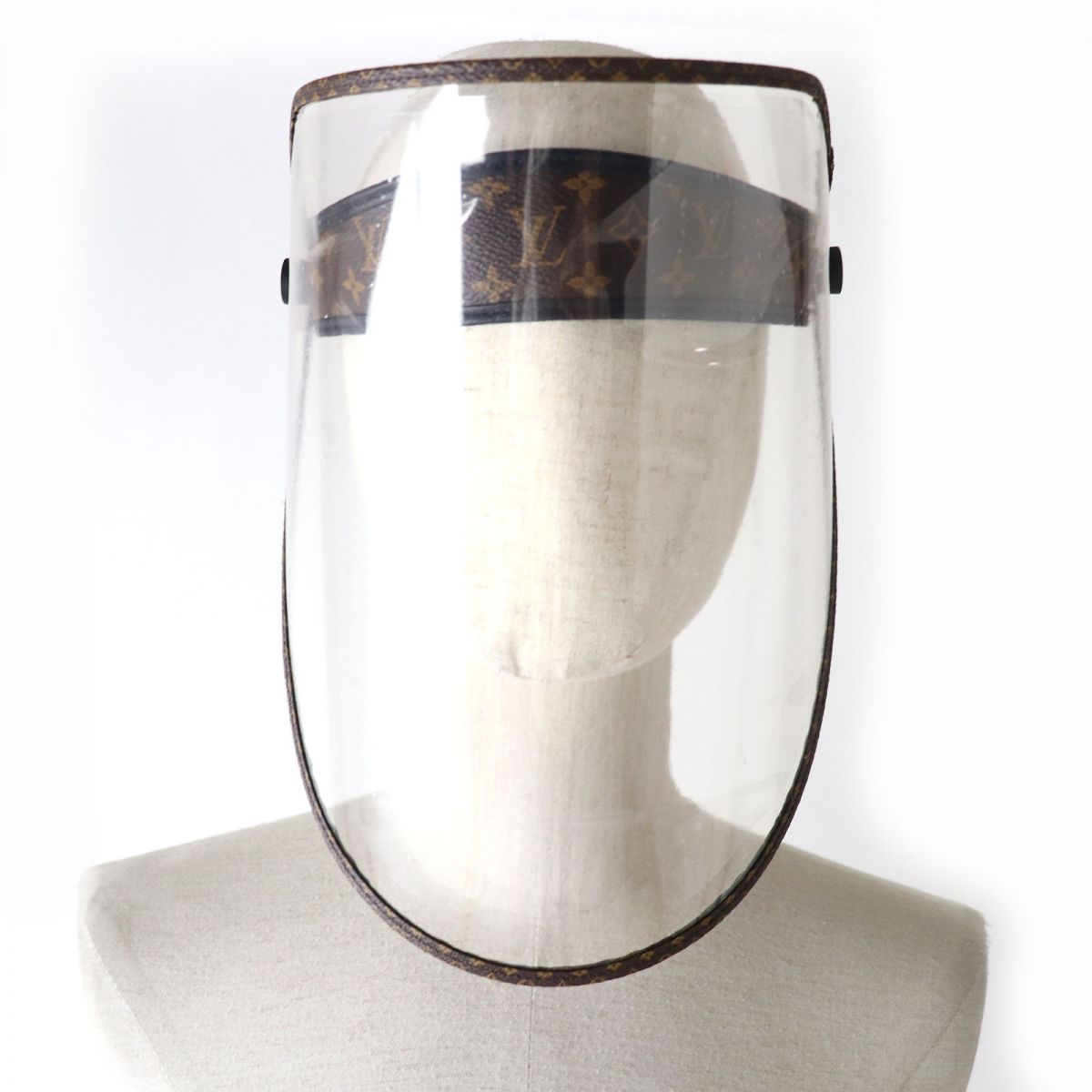 LOUIS VUITTON Sun visor M76727 PVC, Leather Clear x Dark Brown face shield Monogram Viger LV Shield Women