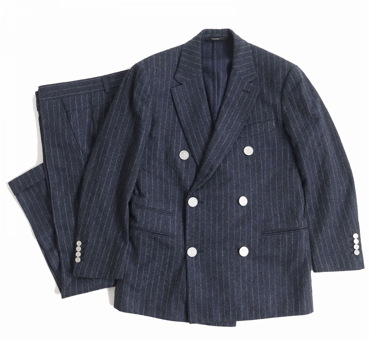 HERMES suit Outer: 100% wool, Lining: 100% cupra, Part: 100% cotton Navy mens