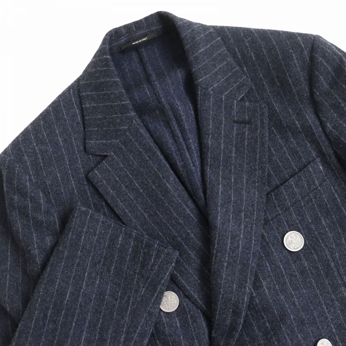 HERMES suit Outer: 100% wool, Lining: 100% cupra, Part: 100% cotton Navy mens