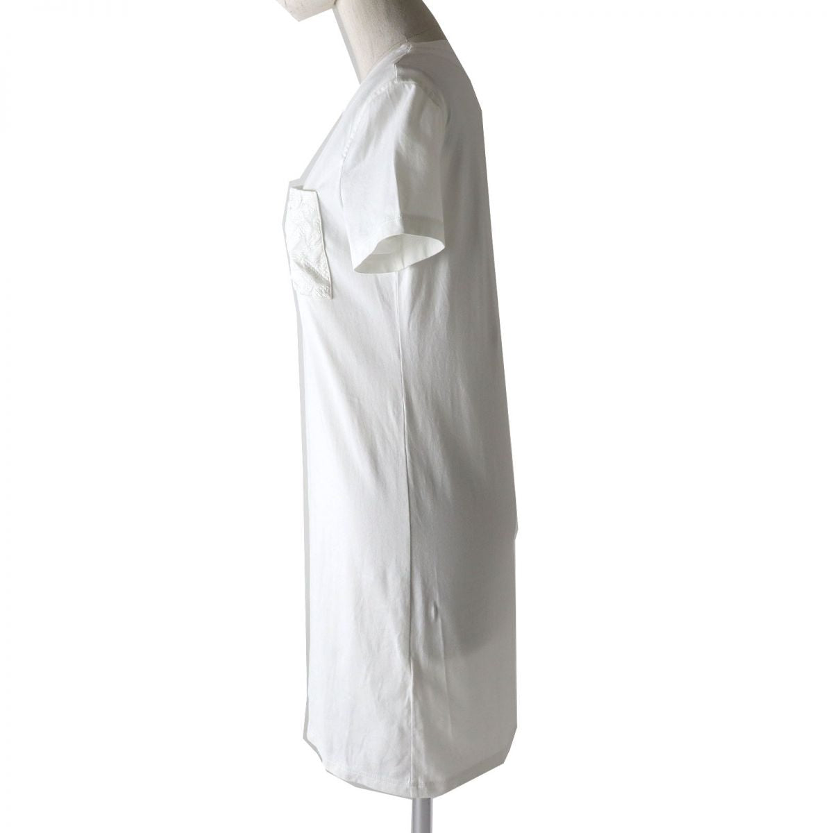 HERMES Tunic Main: 100% cotton, Part: 100% rayon white Women 34