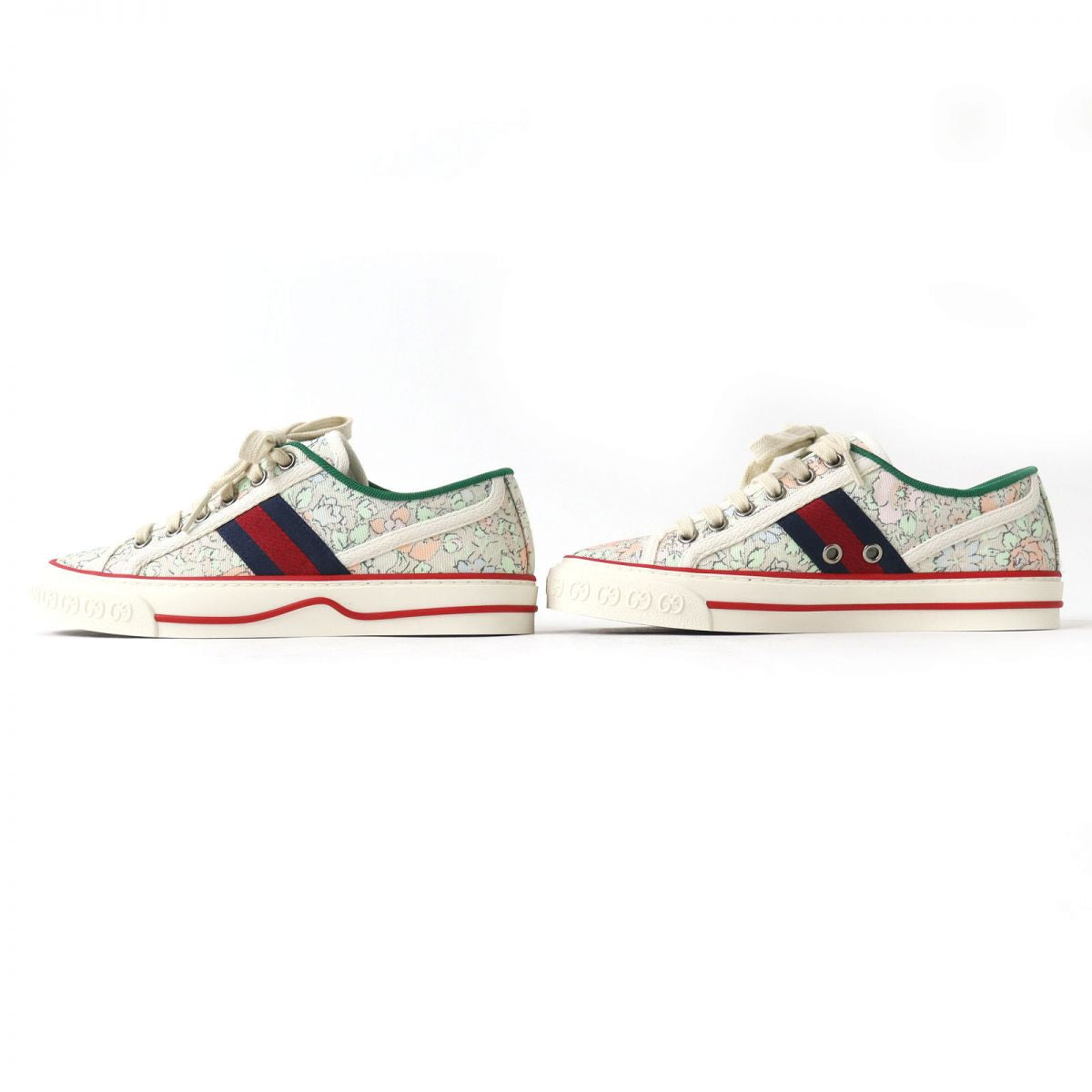 GUCCI sneakers canvas Ivoryx multicolor 34.5