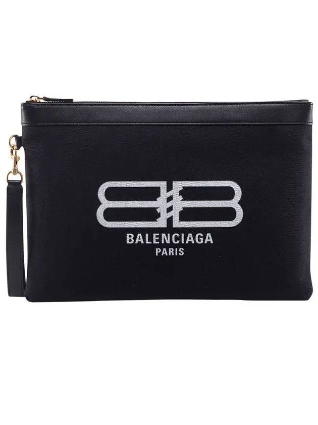 Luxury Balenciaga Trending 2025 Flat Jumbo Clutch Bag Black