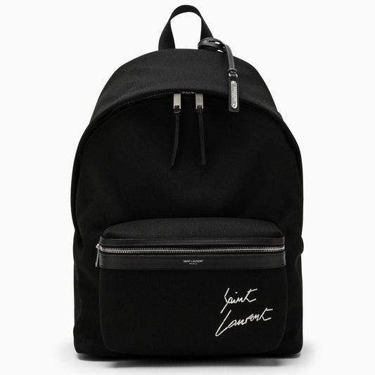 Luxury Saint Laurent Trending 2025 Men's City Backpack in Black | 534968FAAVV