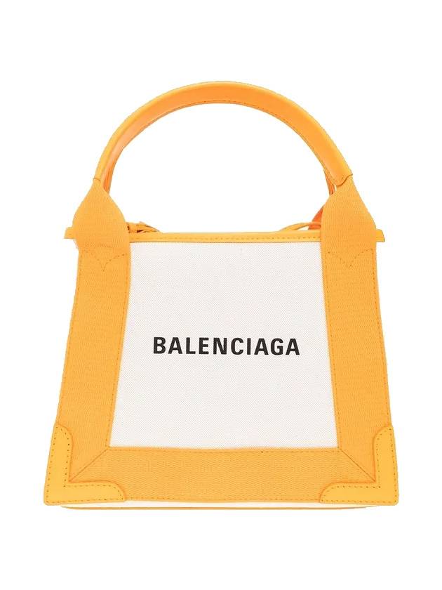 Luxury Balenciaga Trending 2025 Cabas XS Tote Bag Natural Pop Orange