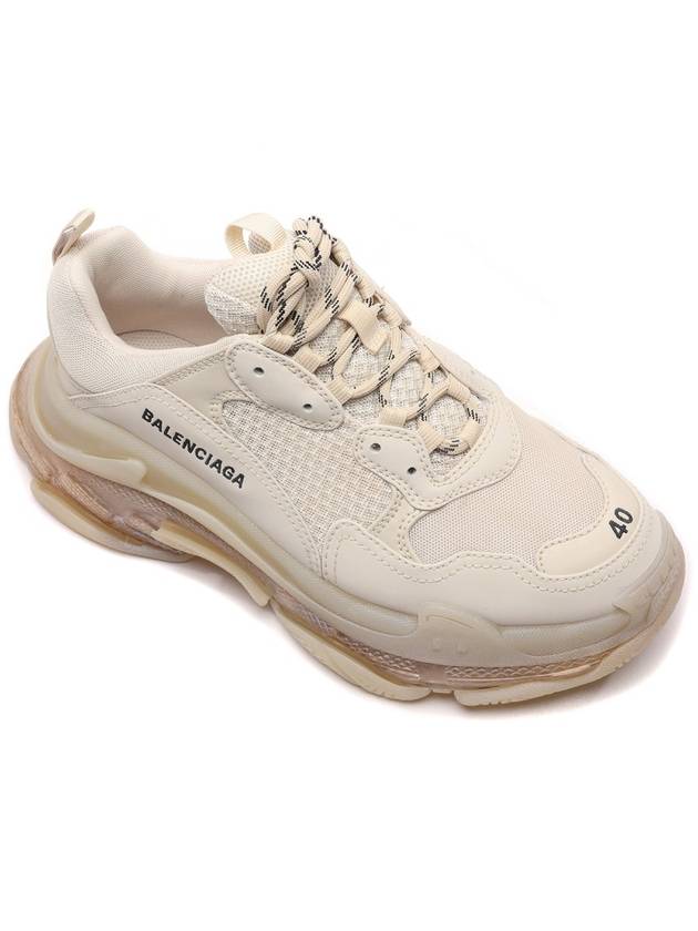 Luxury Balenciaga Trending 2025 Triple S Clear Sole Low Top Sneakers Beige