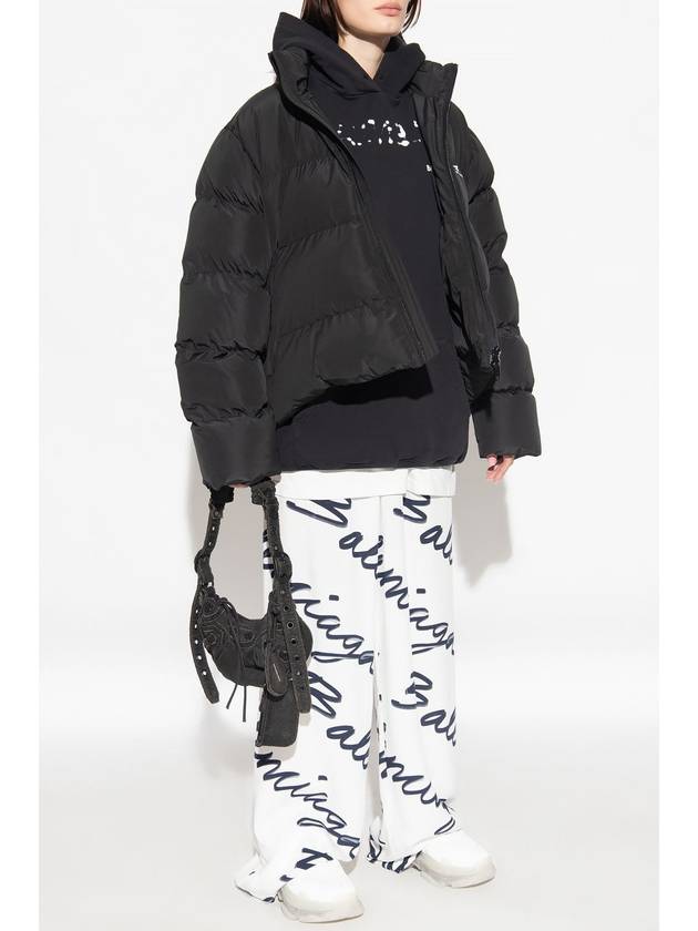Luxury Balenciaga Trending 2025 Logo Oversized Cotton Hoodie Black