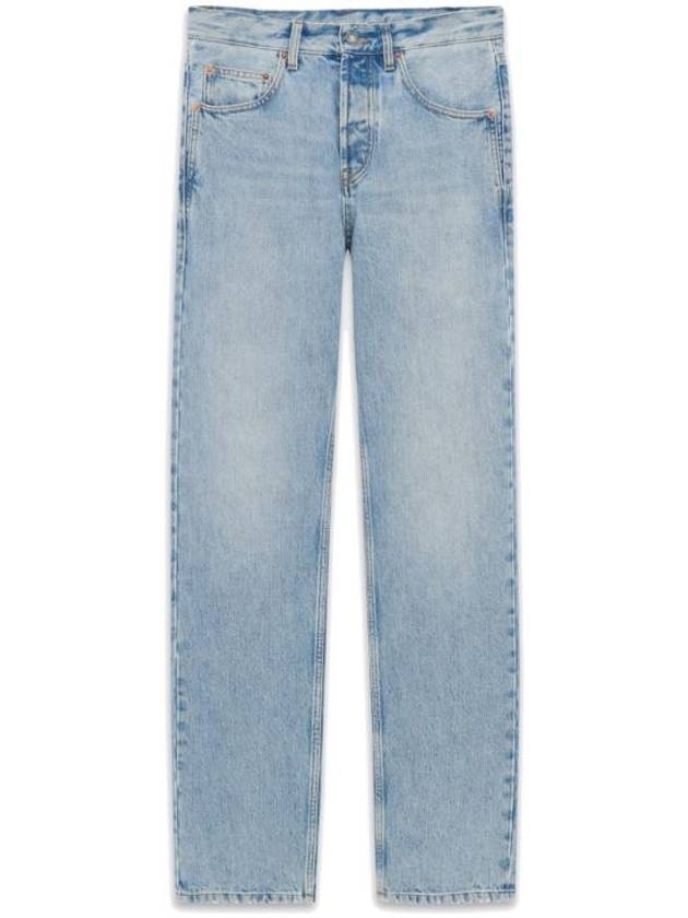 Luxury Saint Laurent Trending 2025 Loose Fit Denim Straight Pants Blue