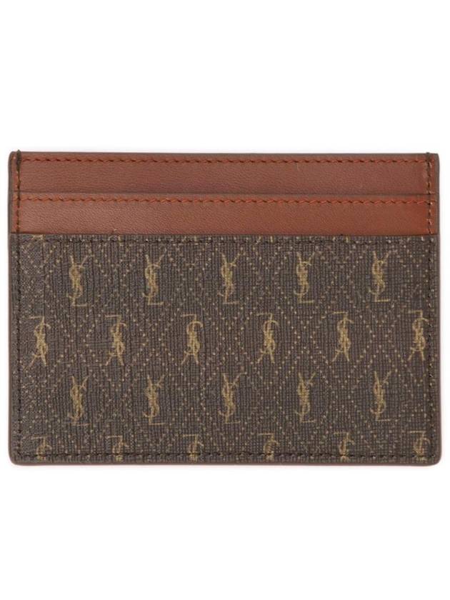 Luxury Saint Laurent Trending 2025 Monogram Card Wallet Brown