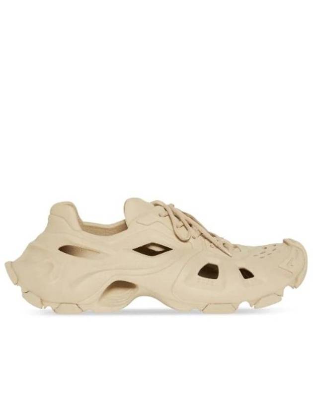 Luxury Balenciaga Trending 2025 HD Rubber Sole Cut-Out Low Top Sneakers Beige