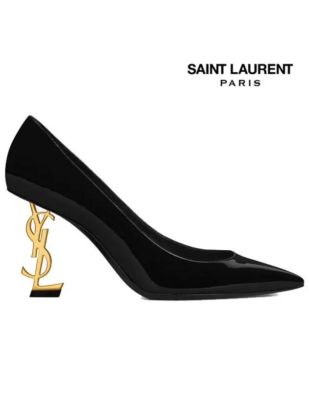 Luxury Saint Laurent Trending 2025 Opium Pumps Black Gold