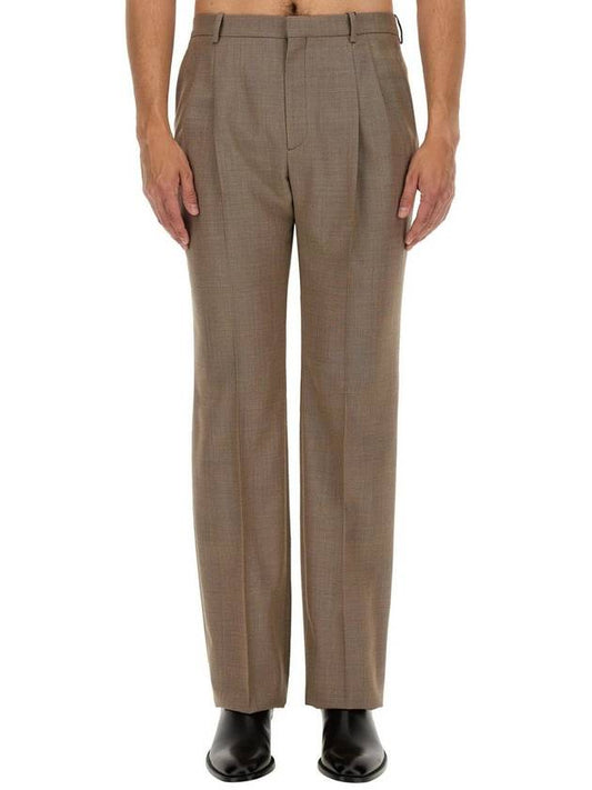 Luxury Saint Laurent Trending 2025 Straight Pants 780236 Y1I25 1506 NEUTRANS