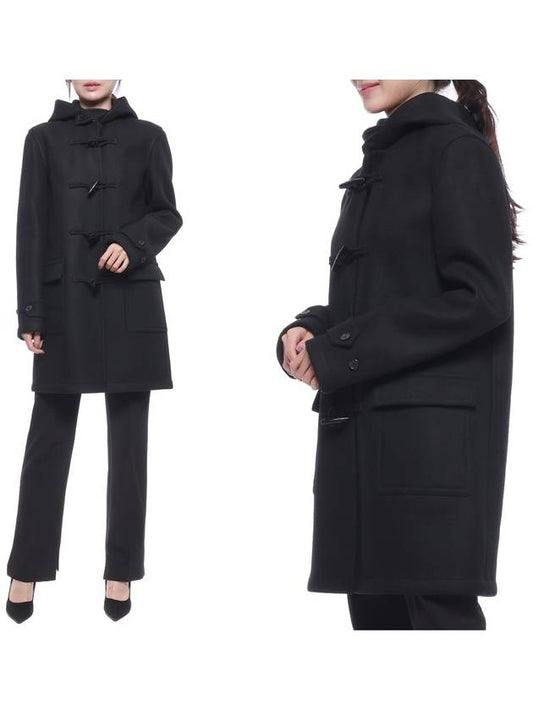 Luxury Saint Laurent Trending 2025 Wool Duffle Coat Black