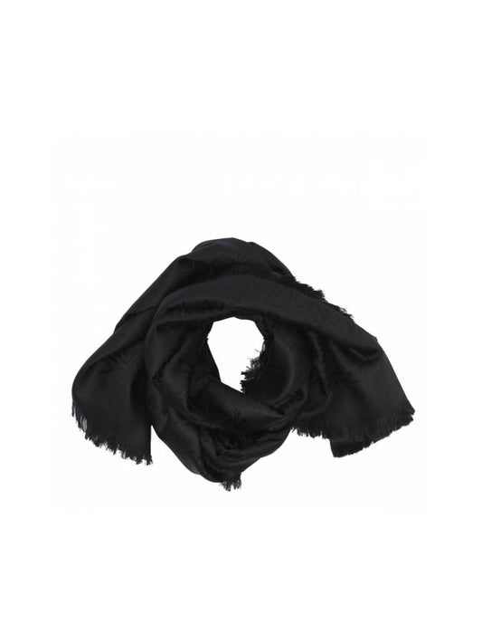 Luxury Saint Laurent Trending 2025 Monogram Square Large Scarf Black