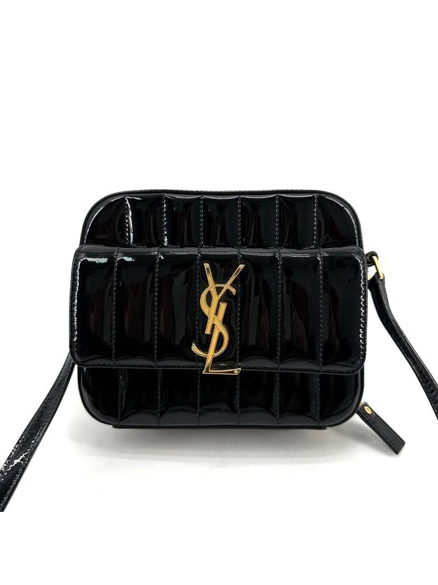 Luxury Saint Laurent Trending 2025 Patent Vicky Bag Small Cross
