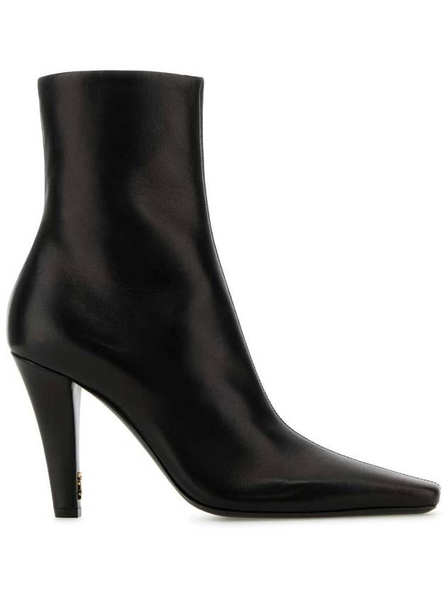 Luxury Saint Laurent Trending 2025 Jill Leather Ankle Boots Black