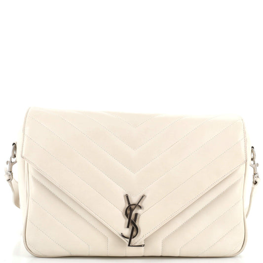 Luxury Saint Laurent Trending 2025 LouLou Convertible Shoulder Bag Matelasse Chevron Leather