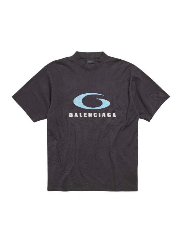 Luxury Balenciaga Trending 2025 Logo Print Cotton Short Sleeve T-Shirt Black