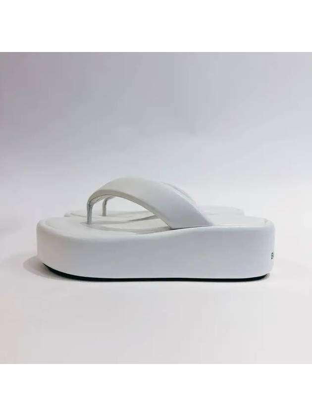 Luxury Balenciaga Trending 2025 Women's Rise Thong Flip Flops White
