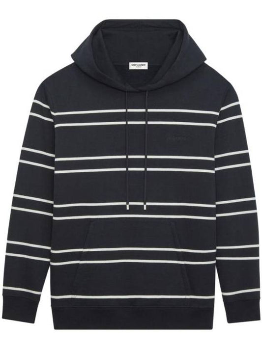 Luxury Saint Laurent Trending 2025 Stripe Hoodie Black