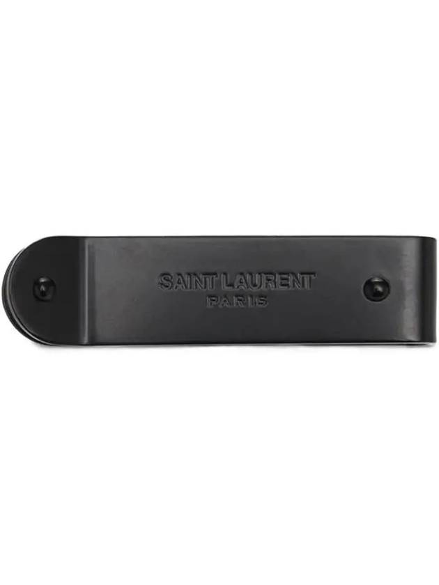 Luxury Saint Laurent Trending 2025 ID Money Metal Clip Black
