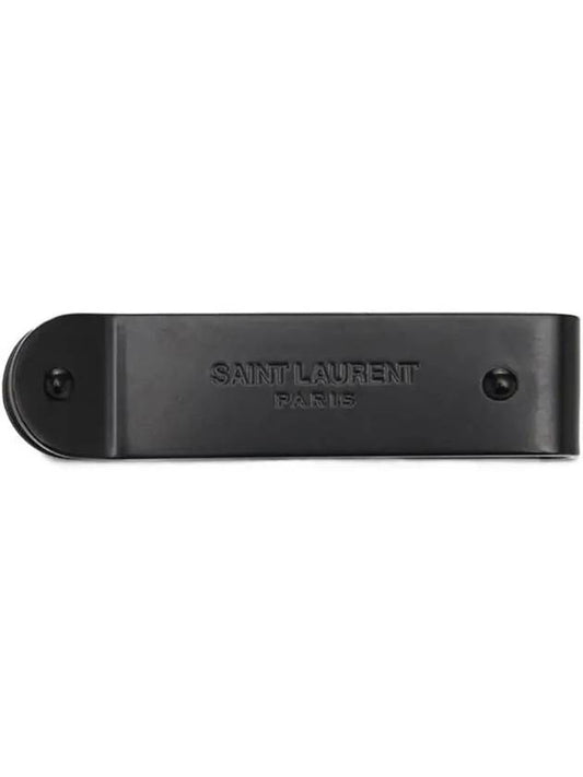 Luxury Saint Laurent Trending 2025 ID Money Metal Clip Black