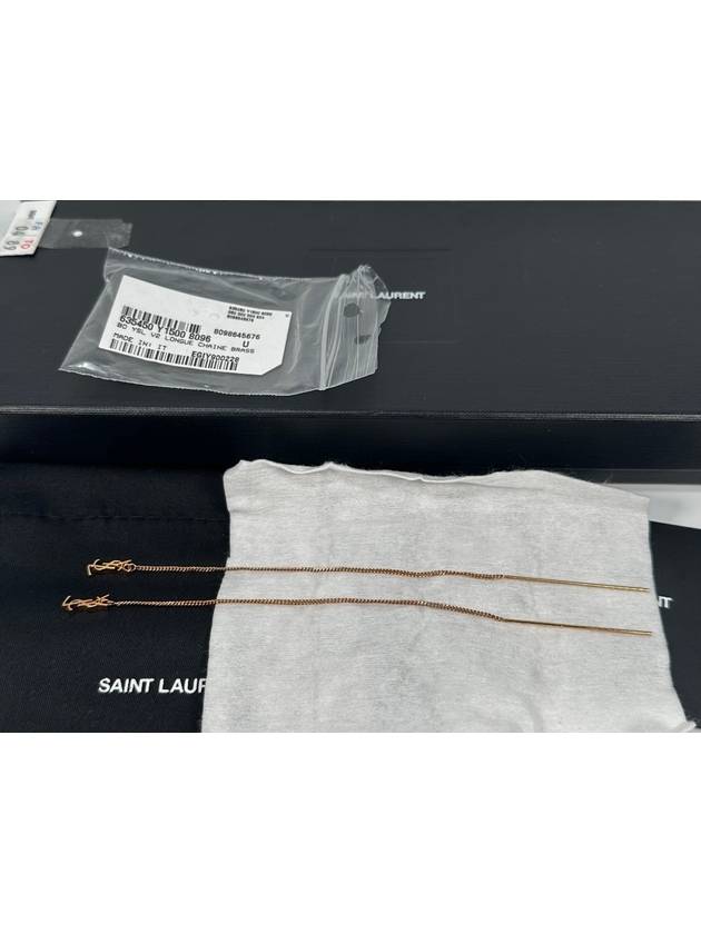 Luxury Saint Laurent Trending 2025 Opium YSL Long Threader Earrings